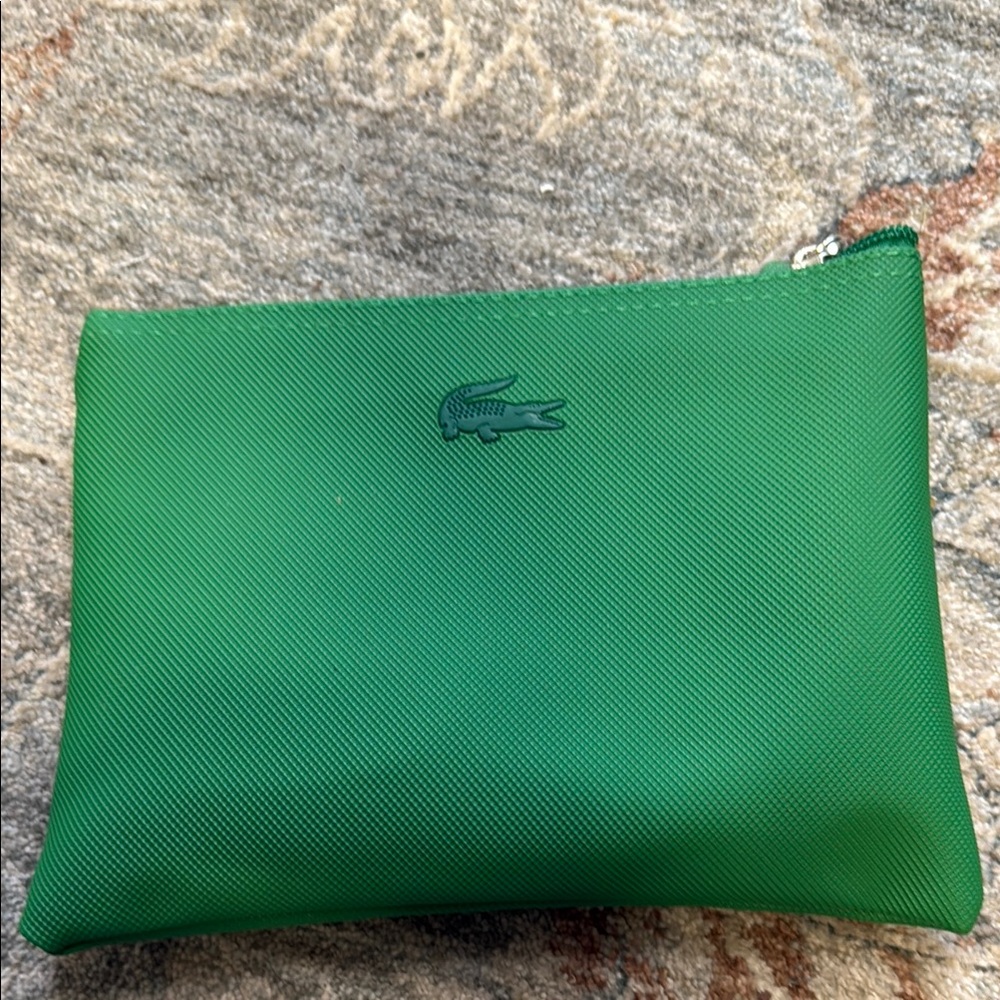 Lacoste Green Toiletry Bag Vibrant and Durable